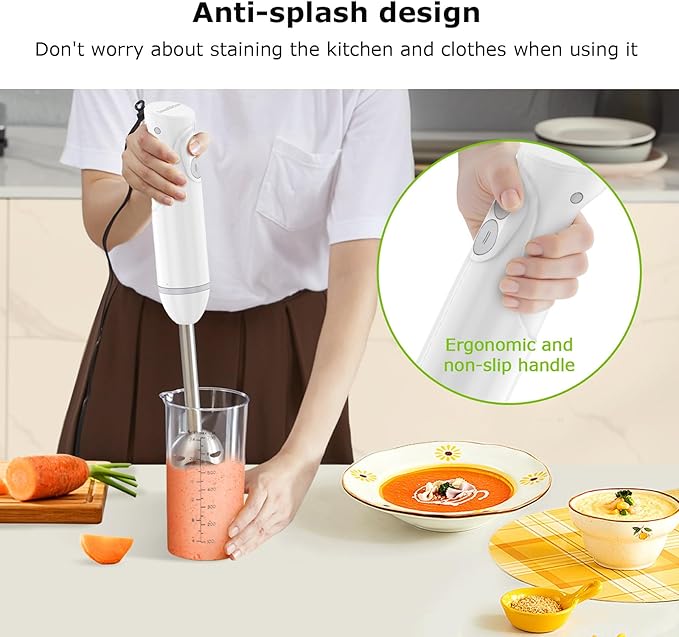 Bonsenkitchen Hand Blender, Immersion Blender - Image 3