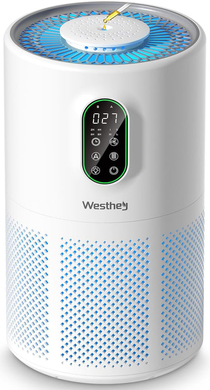 westhey h13 hepa air purifier for home up, main product view