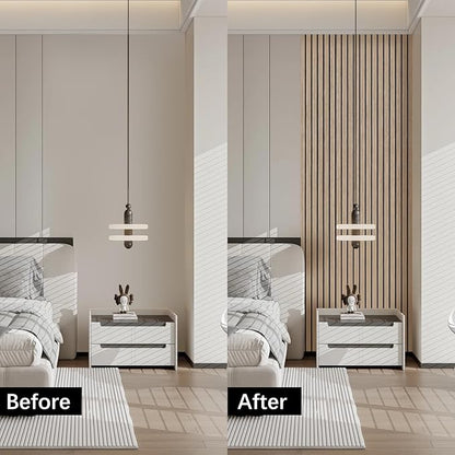 ARMURO Acoustic Wood Wall Panels, 94.5" Extra-Long Easy Peel & Stick Panels - Image 7