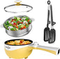 Audecook Hot Pot Electric, 1.7L Mini Electric Skillet Portable Nonstick Sauté by Audecook