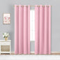 KOUFALL Bubble Gum Pink Blackout Curtains by KOUFALL