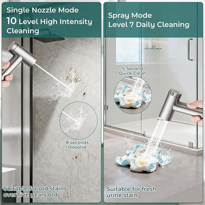 Handheld Bidet Sprayer for Toilet, Adjustable Water Pressure Control Rotary - Image 4