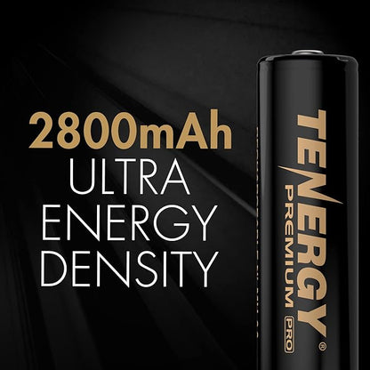 Tenergy 8 Count AA NiMH Premium Pro Rechargeable Batteries and TN480U 8-Bay LCD - Image 2