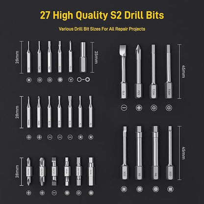 MrToNo Electric Screwdriver, Cordless Screwdriver Set, Power Screwdriver Set - Image 7