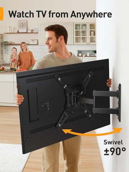 Perlegear Full Motion TV Mount for Most 26–65 inch Flat or Curved TVs up to 82 - Image 7