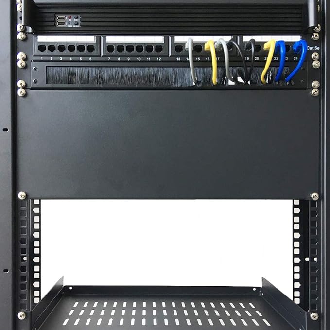 Jingchengmei 1U Disassembled Rack Mount Cable Management Panel - Image 3