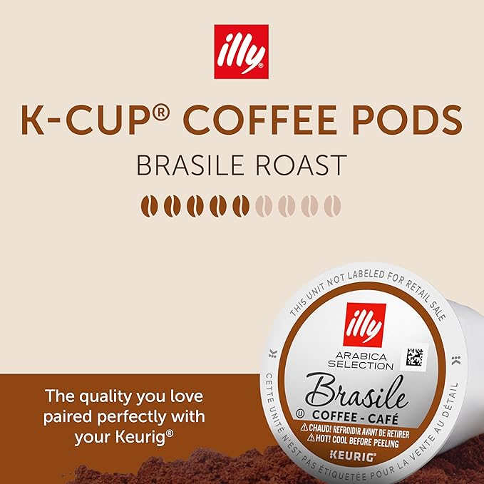 illy Coffee K Cup, Pods for Keurig Machines, Brasile Single Origin Roast - Image 2