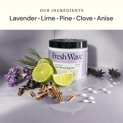 Fresh Wave Lavender Odor Removing Gel, 15 oz., Natural Plant-Based Odor - Image 2