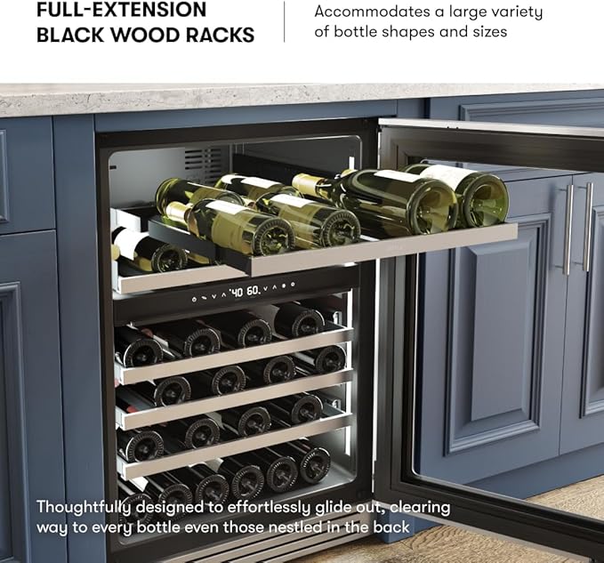 Zephyr Presrv 24 Inch Pro Wine Fridge Dual Zone Under Counter - Image 5