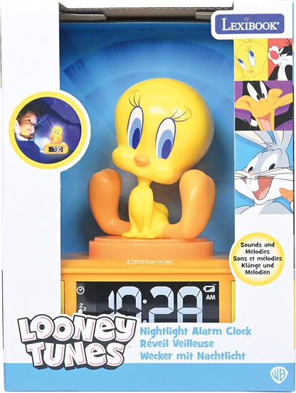 LEXiBOOK, Tweety Night Light Alarm Clock, Sounds and Melodies, Backlit LCD - Image 5
