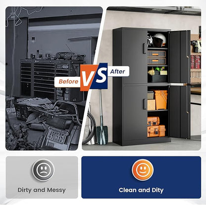Yizosh Metal Storage Locking Cabinet - Image 10