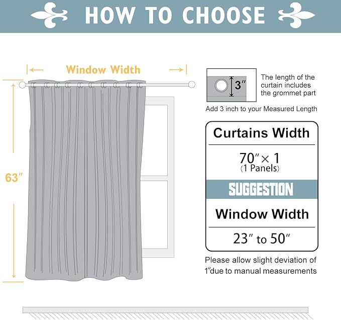 ChrisDowa Brownout Curtains 70 inches Wide - Image 5