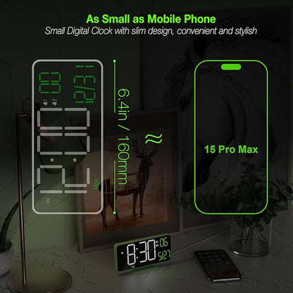 KOSUMOSU Small Digital Clock, 6.7in Alarm Clocks - Image 3