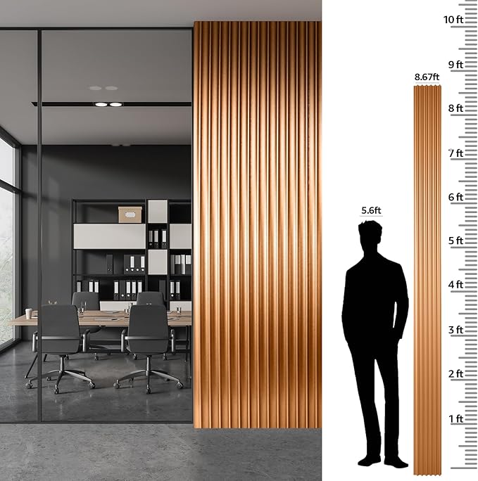 Art3dwallpanels 4 Pack Glossy Metal Finish WPC Soundproof 3D Wall Panels - Image 8