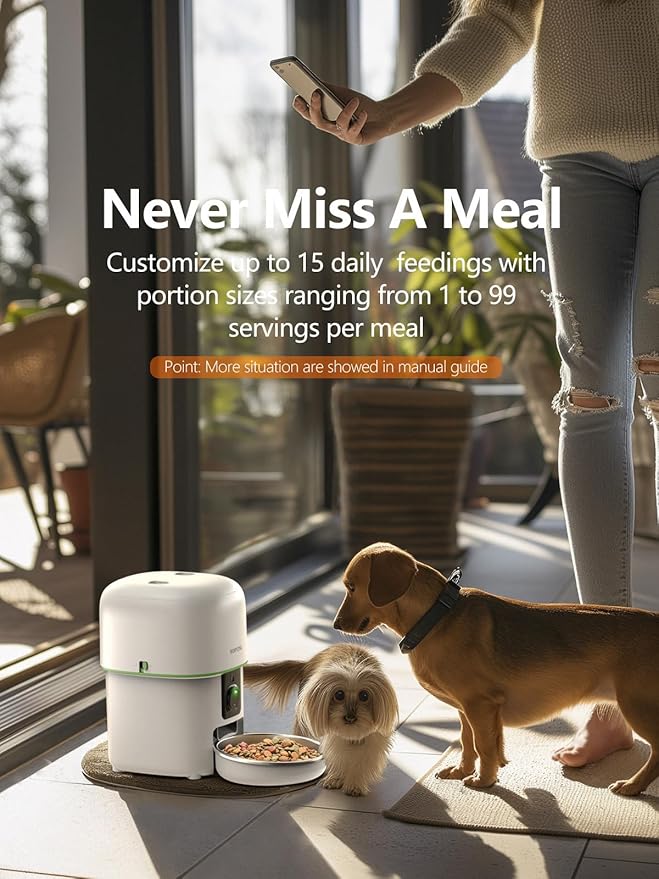 Automatic Cat Feeder with Camera - 5G WiFi Auto Cat Food Dispenser - Image 2
