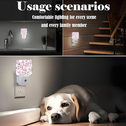 FSHVQKD Spring Flowers Blossom Night Light, Plug Into Wall - Image 6