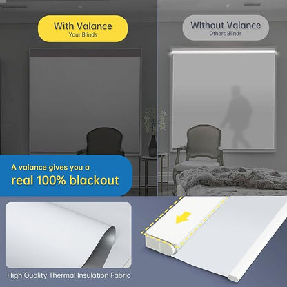 DENFOON Motorized Blinds with Remote, Thermal Electric Blinds【Solar Panel】 - Image 3