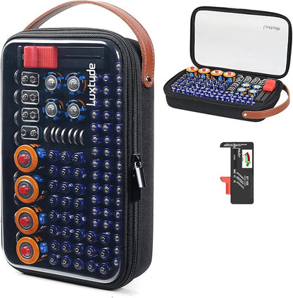 Luxtude Battery Organizer Storage Case by Luxtude