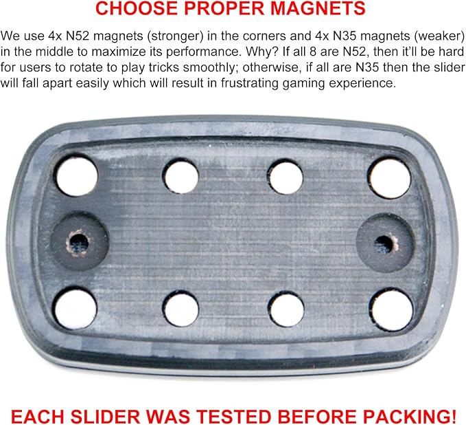 DjuiinoStar Silent Fidget Slider, CNC Machined Push Slider, Big&Lightweight - Image 7
