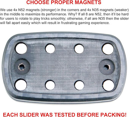 DjuiinoStar Silent Fidget Slider, CNC Machined Free-Floating Push Slider - Image 7