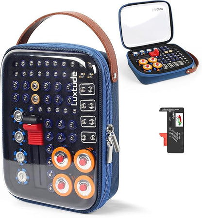 Luxtude Battery Organizer Storage Case by Luxtude