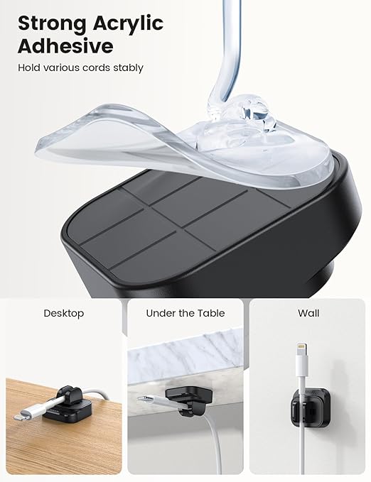 Lamicall Cable Clips, Cord Organizer - Image 3