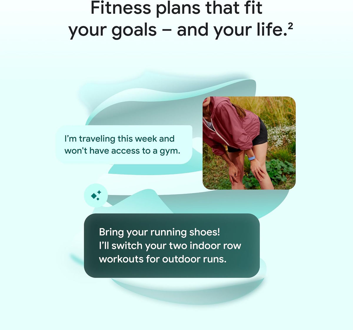 google fitbit air - screenless activity tracker, obsidian, side view