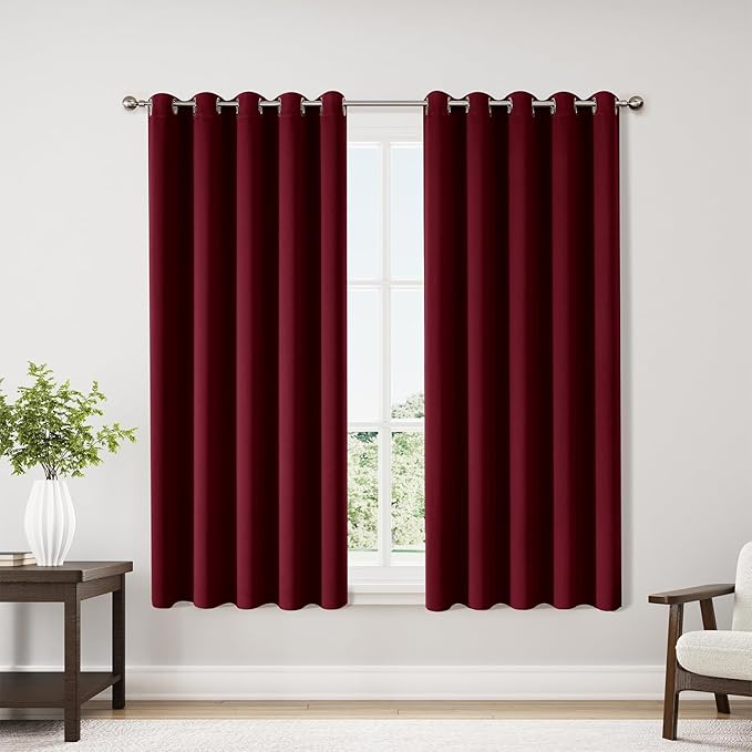 ChrisDowa Burgundyout Curtains 70 inches Wide by ChrisDowa