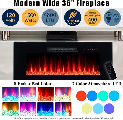 AMERLIFE Fireplace TV Stand - Image 2