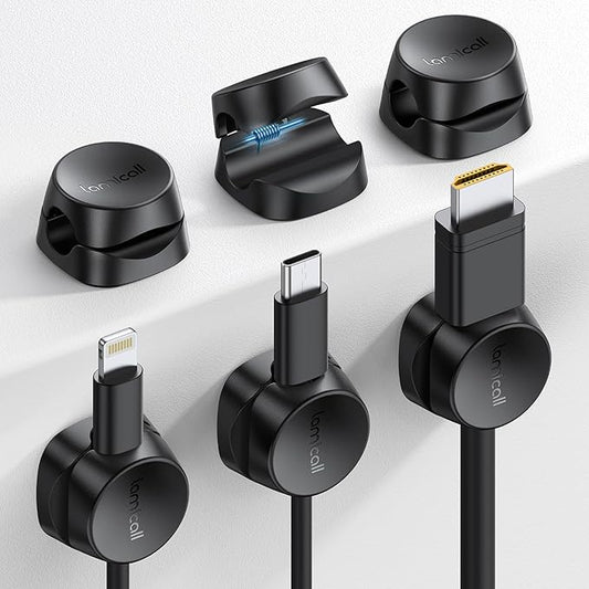 Cord Organizer Spring Cable Holder Clips by Lamicall