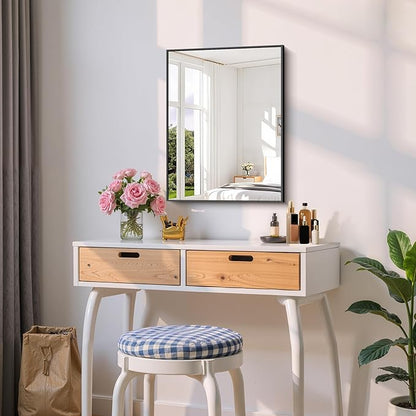 Black Bathroom Mirror for Wall, 18x24 Inch Rectangle Mirror - Image 9