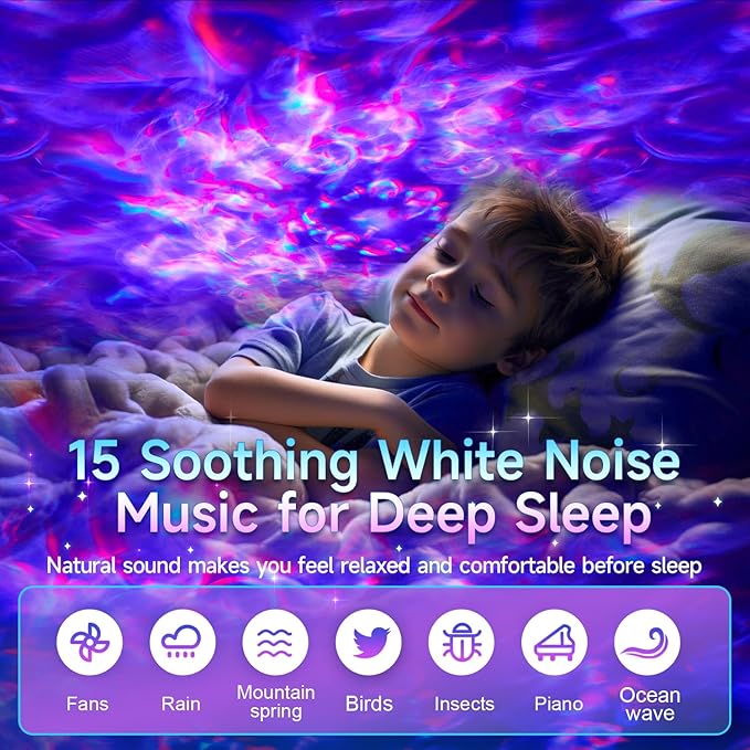 One Fire Galaxy Projector, Vibrant Galaxy Light Projector, Remote Timer Kids - Image 3