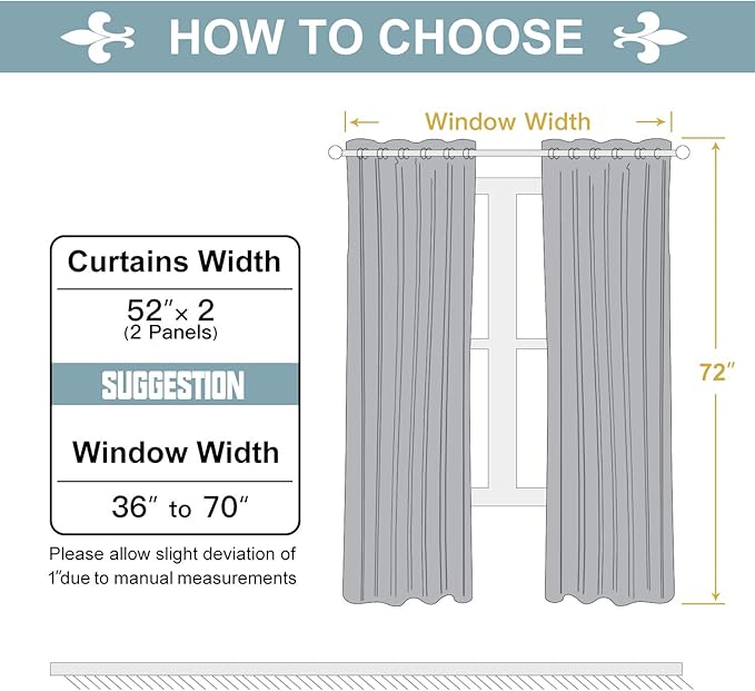 ChrisDowa White 100% Blackout Curtains - Image 7