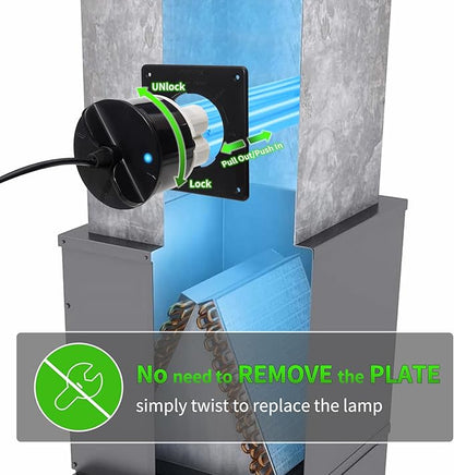 80W UV Light for HVAC Systems- Ozone-Free Commercial/Whole House Duct UVC Lamp - Image 3