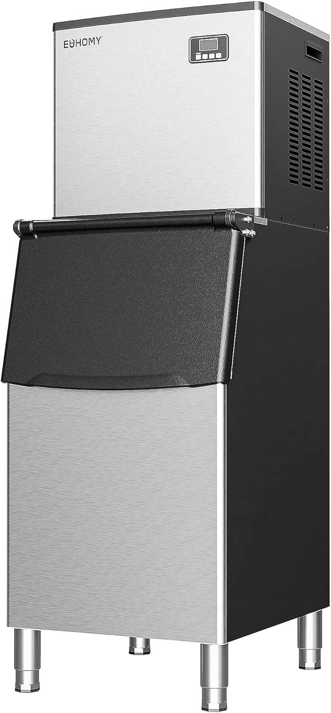EUHOMY Commercial Ice Maker Machine 500Lbs/24H, SECOP Compressor&ETL Approval by EUHOMY