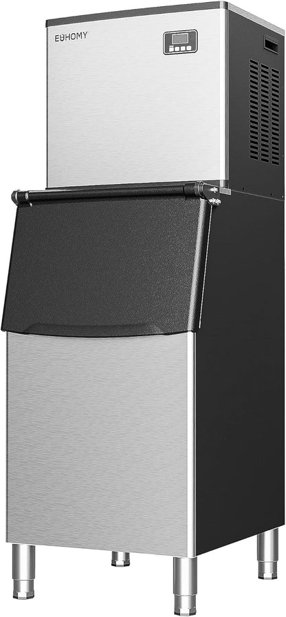 EUHOMY Commercial Ice Maker Machine 500Lbs/24H, SECOP Compressor&ETL Approval by EUHOMY