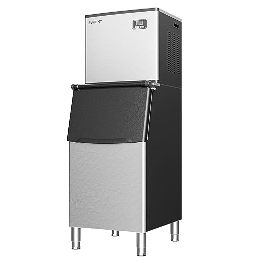 EUHOMY Commercial Ice Maker Machine, 450 lbs/24H Industrial Ice Machine by EUHOMY
