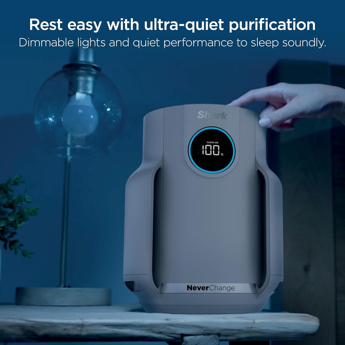 shark neverchange compact pro air purifier, hp071brn, winter, view 9