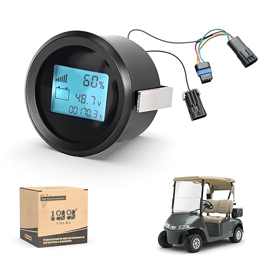 10L0L Golf Cart Battery Monitor Meter by 10L0L