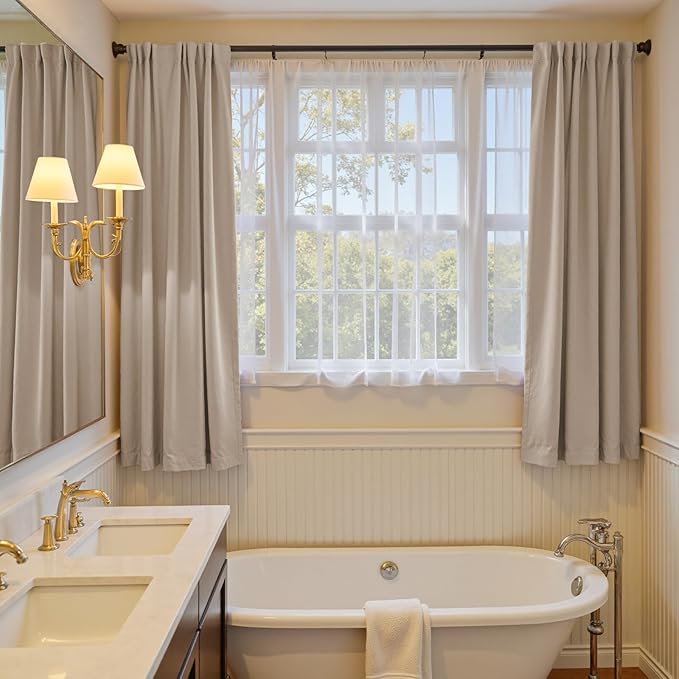 Lazzzy Velvet Blackout Curtains Thermal Insulated Room Window Drapes Super Soft - Image 7