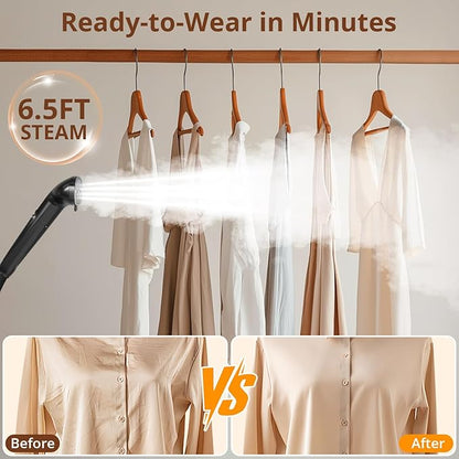 LAKALA Garment Steamer for Clothes, 30-Second Instant Heat-Up, 2.5L Water Tanks - Image 4