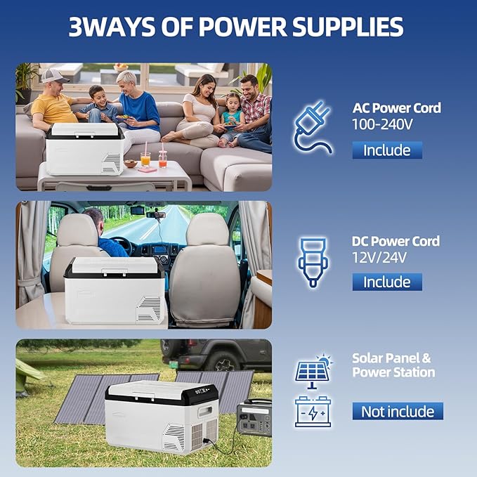 12V Car Refrigerator, 32QT Portable Freezer Compressor Cooler - Image 6