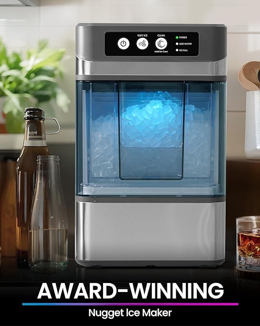 Nugget Ice Maker Countertop, Chewable Pellet Ice Machine, Portable Ice Machine - Image 5