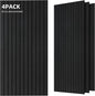 TO-TH Wood-Look Acoustic Panel, 4 Pack 47.2” x 23.6” Soundproof Wall Panels by TO-TH