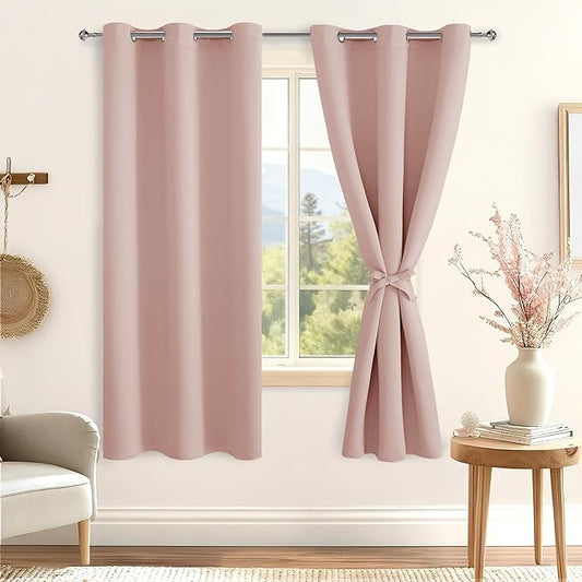 Hiasan Room Darkening Curtains for Bedroom, Energy Saving Window Curtain Panels by Hiasan
