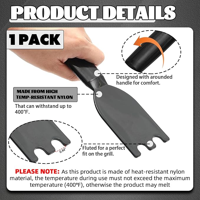 TonGass Grill Scraper for George Foreman Indoor Grills & Most Other Indoor - Image 2