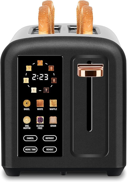 SEEDEEM Toaster 2 Slice with Touch Screen, Faster Heating Speed, 7 Shade Setting by SEEDEEM