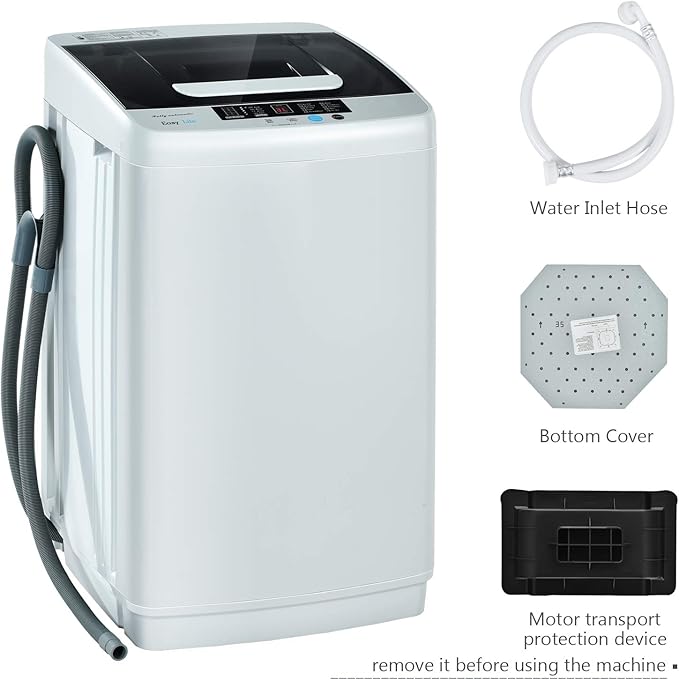 Giantex Full Automatic Washing Machine, 2 in 1 Portable Laundry Washer - Image 2