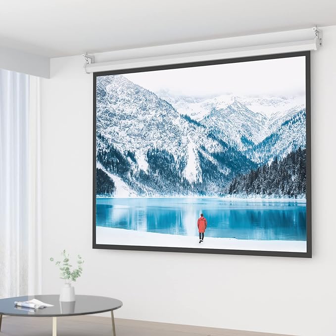 WALI Universal Projector Screen Ceiling Mount, Wall Hanging Mount L-Brackets - Image 2