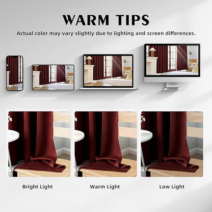 100% Blackout Curtains 108 Inch Length - Image 6